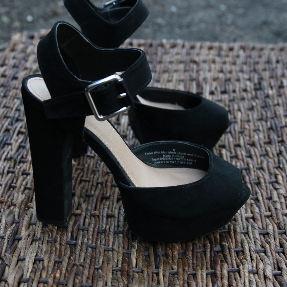 Black Platform Heels